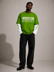 Oversized Layered Printed T-Shirt – Multiple Designs Available