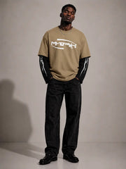 Oversized Layered Printed T-Shirt – Multiple Designs Available