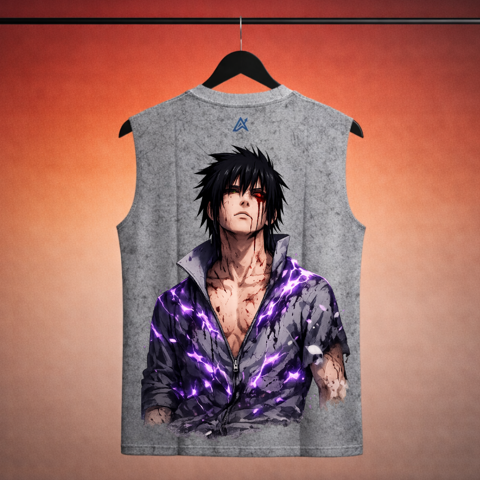 Acid Wash Tank Top  | White