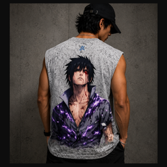 Acid Wash Tank Top  | White