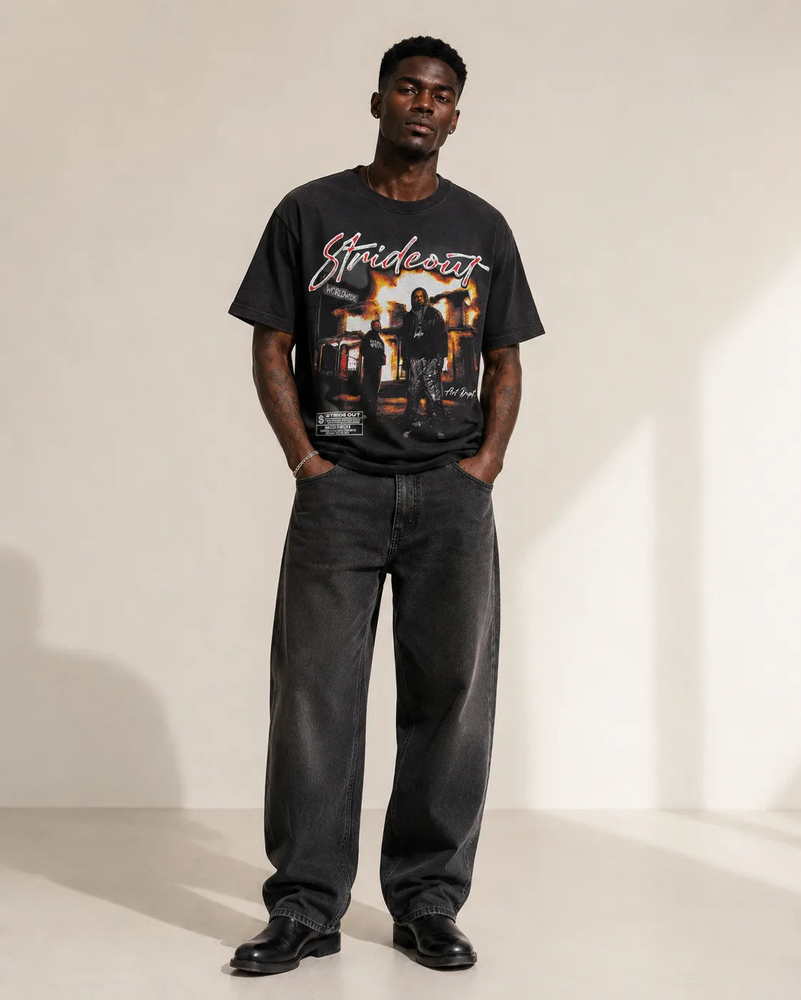 Oversized Printed Graphic T-Shirt – Multiple Designs Available