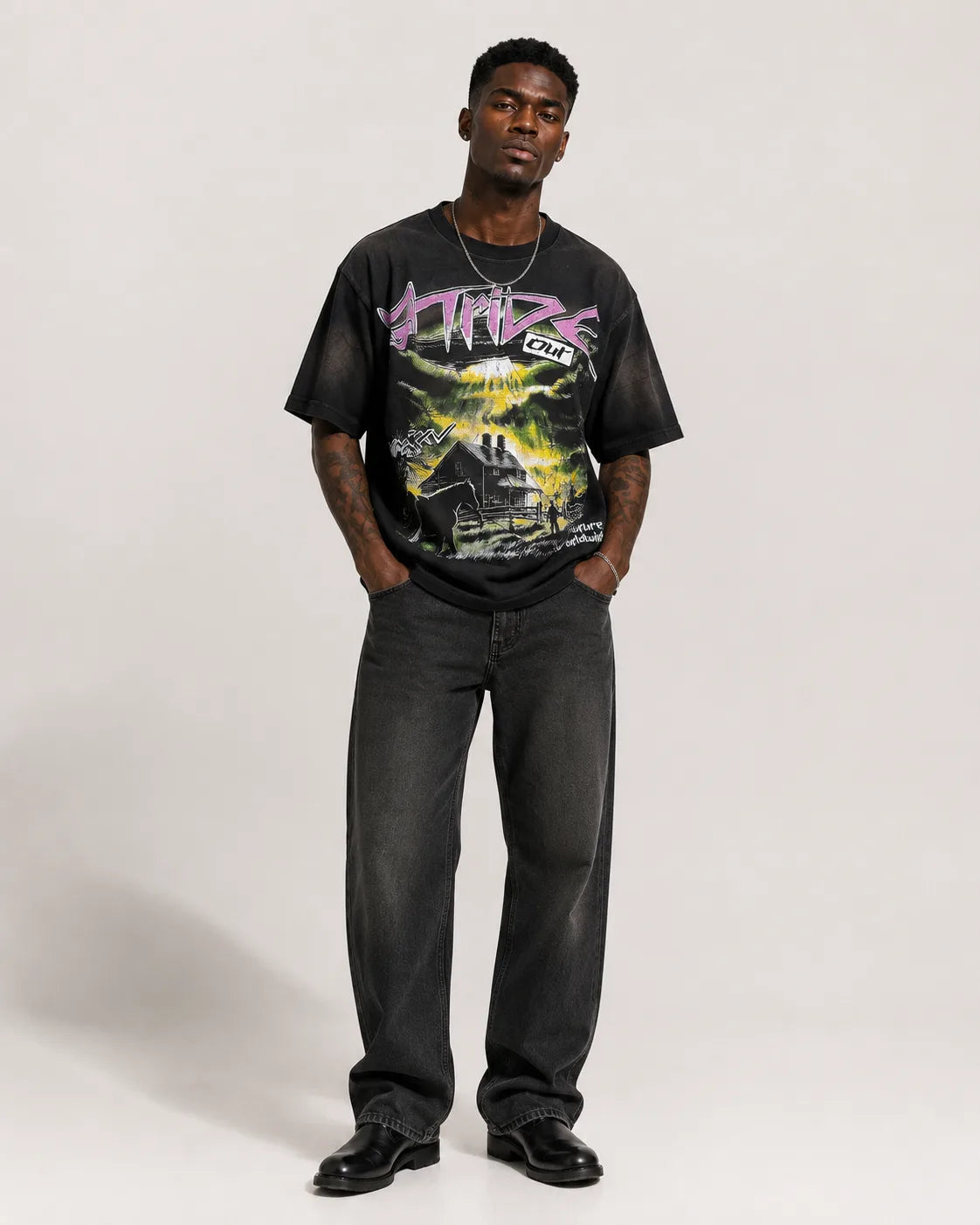 Oversized Printed Graphic T-Shirt – Multiple Designs Available