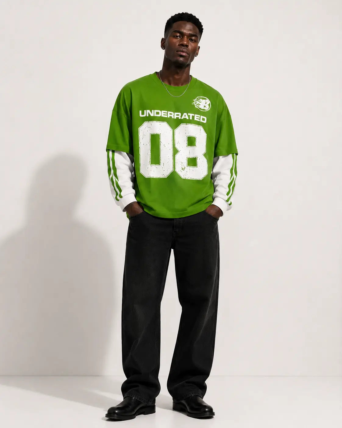 Oversized Layered Printed T-Shirt – Multiple Designs Available