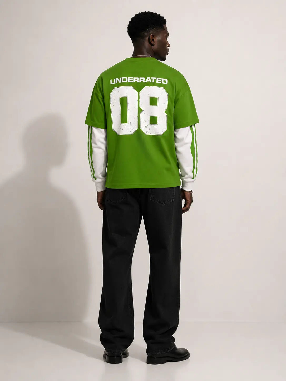 Oversized Layered Printed T-Shirt – Multiple Designs Available