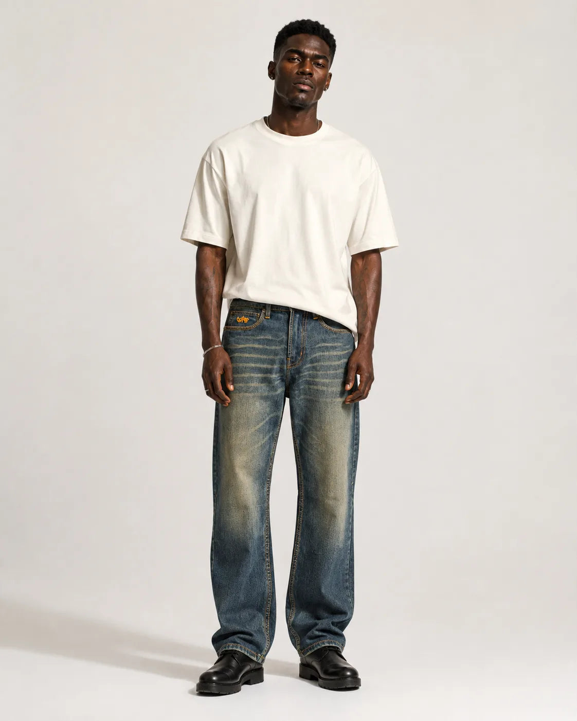 Straight Fit Denim Jeans - Victor 96