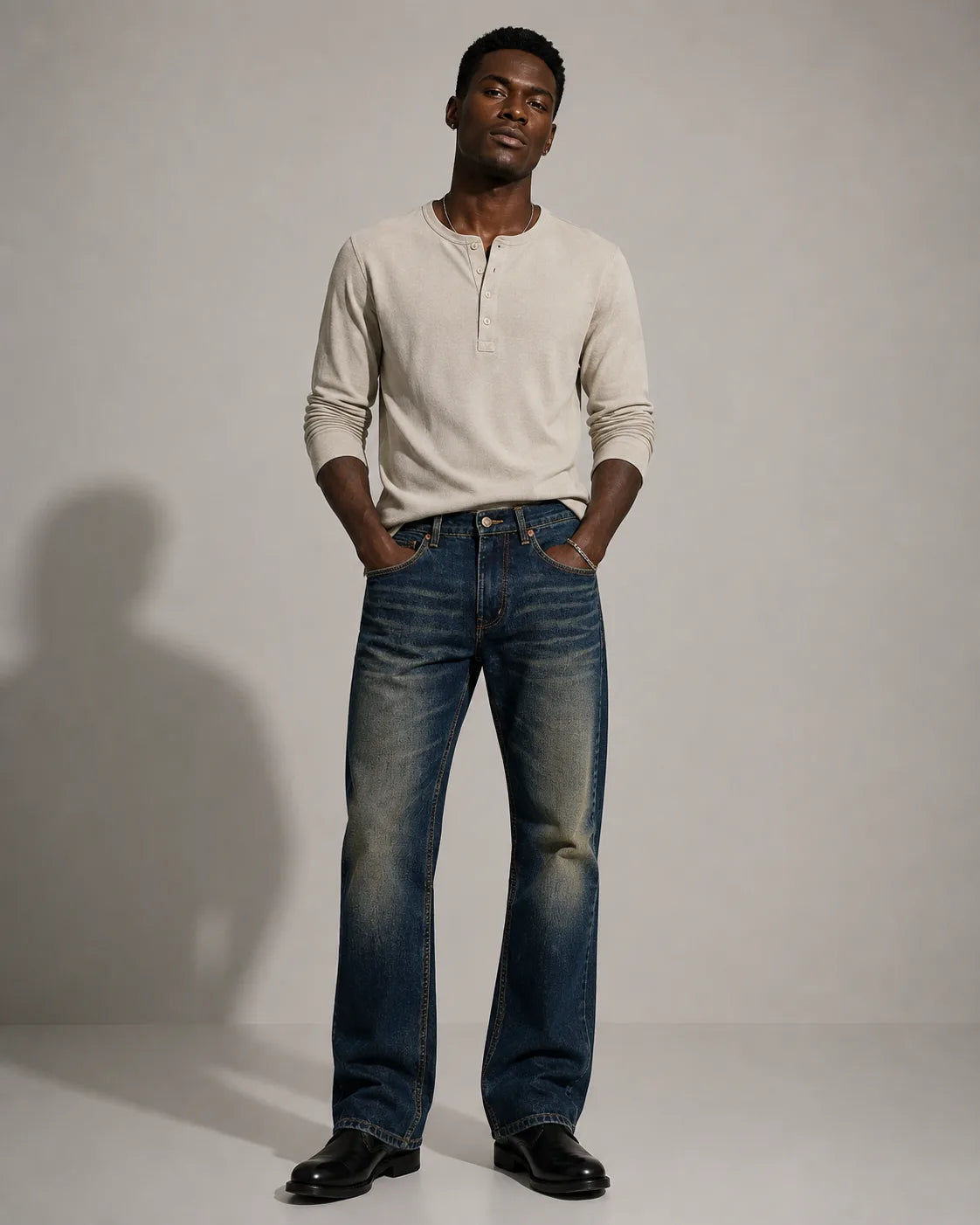 Straight Fit Denim Jeans - Victor 96