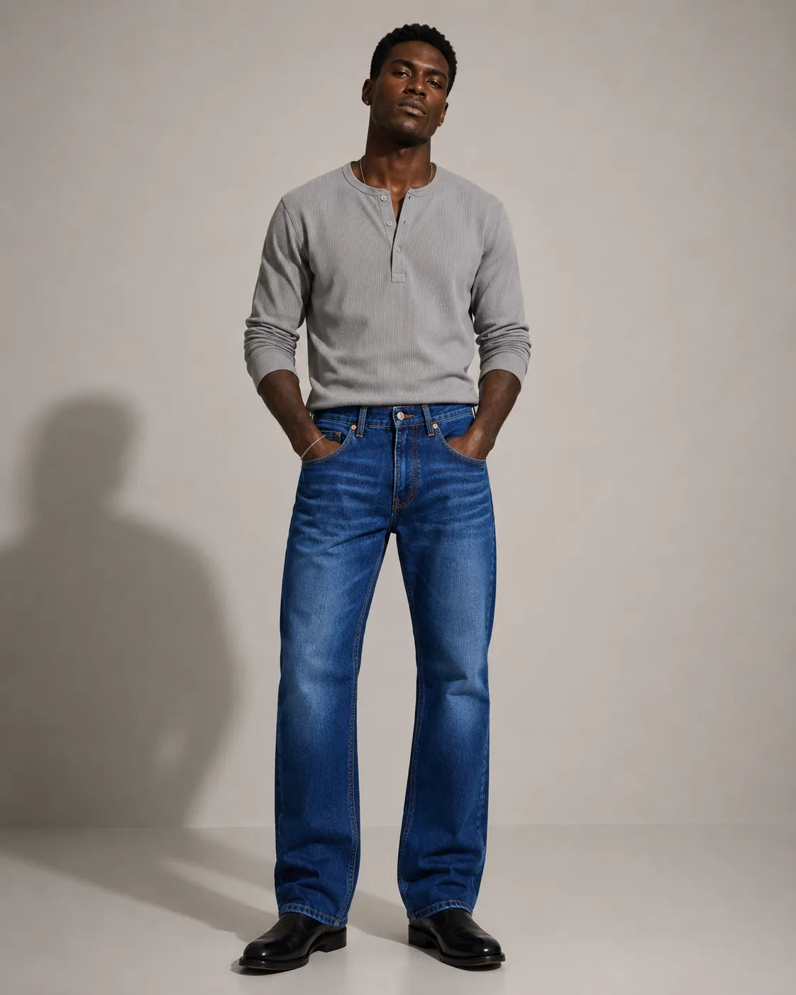 Straight Fit Denim Jeans - Victor 96