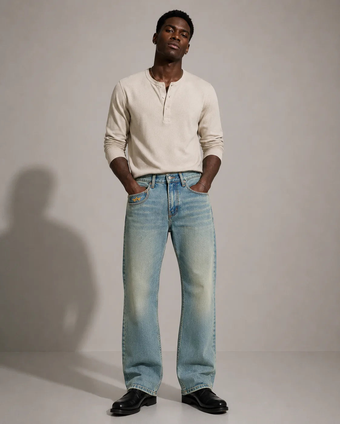 Straight Fit Denim Jeans - Victor 96